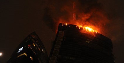 Эксперт не исключает, что сгоревшие этажи «Федерации» нужно будет разобрать