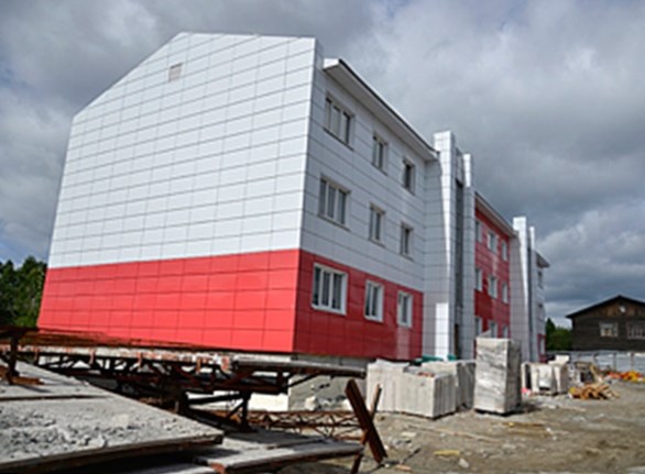 В Мурманске идет активный процесс строительства домов для переселения граждан из ветхого деревянного жилья