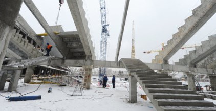 Монолитные работы завершены на стадионе ФК «Спартак» — инженер